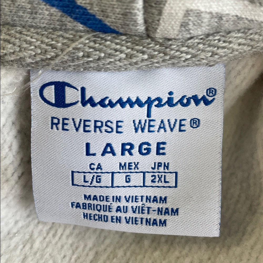 Champion Reverse Weave All Over Print Hoodie in gray - Picture 5 of 7